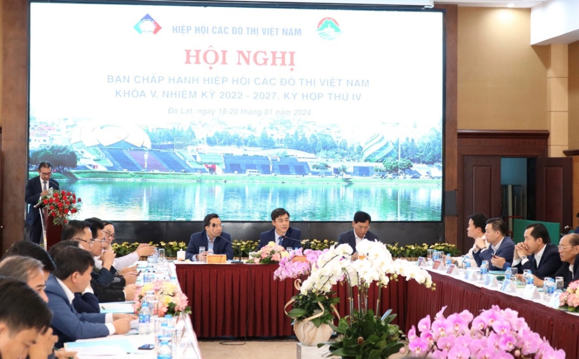 Hội nghị Ban Chấp hành Hiệp hội các đô thị Việt Nam khóa V, nhiệm kỳ 2022 - 2027, kỳ họp thứ tư